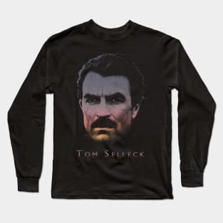 80s Retro  Tom Selleck Long Sleeve T-Shirt